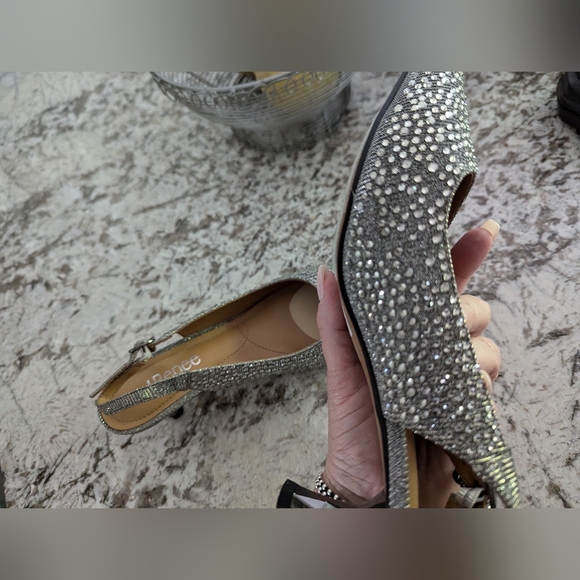 Rhinestone Sparkle Shoes J Renee New Year's Eve 🎉👠 shoes 7.5 - Picture 12 of 16